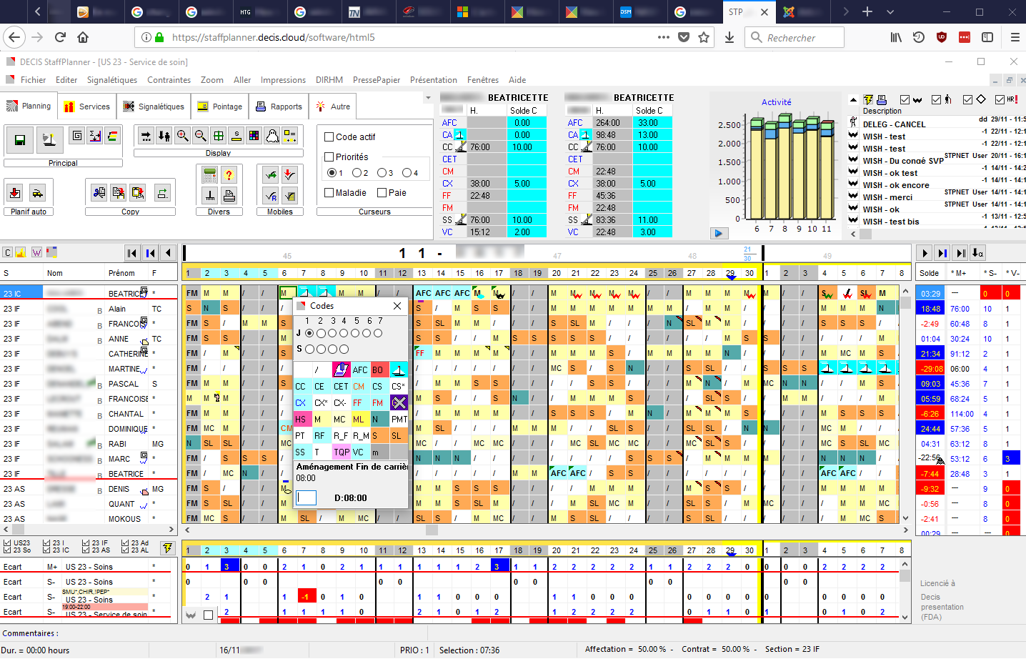 StaffPlanner fenetrePrincipale 40